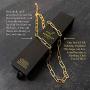 Gold Paperclip Chain Necklace for Women - 24K Gold Layering Paper Clip Necklace Jewelry | 18'' + 2'' Extender with Nano Stearin Protective Coating