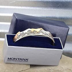 Montana Silversmiths Brand Curio Finish Horses of a Cuff Bracelet - BC60574VC