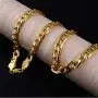 Cathercing Stainless Steel Chain for Men Figaro Necklace 10mm Cuban Link for Men Women Vintage Punk Hip Hop Jewelry (gold) Cathercing Stainless Steel Chain for Men Figaro Necklace 10mm Cuban Link for Men Women Vintage Punk Hip Hop Jewelry (gold)