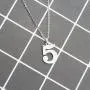 ENSIANTH Lucky Number Necklace Stainless Steel Pendant Necklace Best friend Gift Birthday Gift Number 0-9 ENSIANTH Lucky Number Necklace Stainless Steel Pendant Necklace Best friend Gift Birthday Gift Number 0-9
