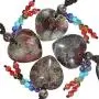 SUNYIK 7 Chakra Heart Stone Pendant Necklace for Women, Healing Crystal Stone Adjustable Amulet Necklace SUNYIK 7 Chakra Heart Stone Pendant Necklace for Women, Healing Crystal Stone Adjustable Amulet Necklace