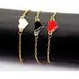 Uloveido 1 Dozen Cute Red Black White Heart Bracelets Gold Plated Adjustable Anklet Gifts for Children Kids On Christmas Y569 Uloveido 1 Dozen Cute Red Black White Heart Bracelets Gold Plated Adjustable Anklet Gifts for Children Kids On Christmas Y569