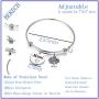 BEKECH Mimi Bracelet Grandma Mimi Charm Expandable Wire Bangle Mimi Jewelry Grandmother Gift for Family Mimi Nana Nonna
