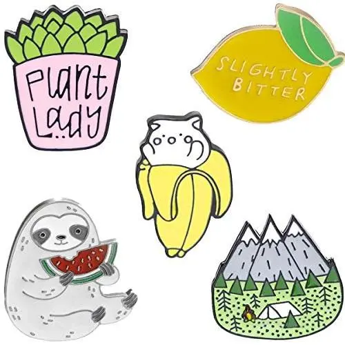 Cute Colorful Enamel Brooch Pin Set, 5 pcs Lovely Pins Badges for Girls Boys Women Clothes Backpacks Decor … Cute Colorful Enamel Brooch Pin Set, 5 pcs Lovely Pins Badges for Girls Boys Women Clothes Backpacks Decor …