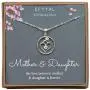 EFYTAL Mom Gifts, 925 Sterling Silver Heart with CZ Necklace for Mother & Daughter, Mom Necklaces for Women, Best Birthday Gift Ideas, Pendant Mothers Jewelry For Her, Mothers Day