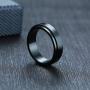 HIJONES Womens Mens Stainless Steel Spinner Ring Wedding Band Silver/Gold//Black/Rainbow