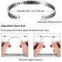 Hicarer 2 Packs 2020 Graduation Bangle Cuff Bracelets Stainless Steel Engraved Bracelet Bangle Inspirational Graduation Gifts Hand Jewelry Gift for Colleague Friends