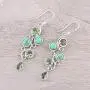 NOVICA Multi-Gem Peridot .925 Sterling Silver Dangle Earrings, Green Sheen NOVICA Multi-Gem Peridot .925 Sterling Silver Dangle Earrings, Green Sheen