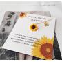 OBSUN Initial Sunflower Necklace Letter Sunflower Card Neckalce You are Sunshine Gift Sunflower Jewelry Gifts for Women Girls