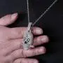 KMASAL Jewelry Hip Hop Iced Out Bling 999 skull Pendant 18K Gold Plated Chain Necklace for Men Women