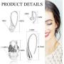 ORAZIO Pearl Earrings For Women Pearl Drop Earrings Sets Big Small Pearl Earrings Womens White Pearl Earrings