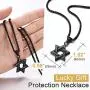 ChainsPro Magen David Star Pendant with Chain-55+5CM Adjustable, 316L Stainless Steel/Gold Plated (Send Gift Box) ChainsPro Magen David Star Pendant with Chain-55+5CM Adjustable, 316L Stainless Steel/Gold Plated (Send Gift Box)
