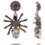 Crystal Animal Drop Earrings – Vintage Rainbow Dangle Earrings, Bee, Dragonfly, Spider, Antique Statement Earrings Handmade, Gift Idea for Women, Girl, Lover, Sister, Mardi Gras