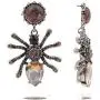 Crystal Animal Drop Earrings – Vintage Rainbow Dangle Earrings, Bee, Dragonfly, Spider, Antique Statement Earrings Handmade, Gift Idea for Women, Girl, Lover, Sister, Mardi Gras