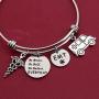 SEIRAA EMT Bracelet Caduceus Medical Gift EMT Jewelry Ambulance Charm Bracelet Makes Perfect EMT Gift for Nurse/Doctor