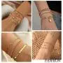 Honsny 12PCS Chain Bracelets for Women 14K Gold Plated Pearl Lock Flat Cable Chain Beaded Bracelets Adjustable Link Chain Bracelet Set Dainty Paperclip Jewelry Set Honsny 12PCS Chain Bracelets for Women 14K Gold Plated Pearl Lock Flat Cable Chain Beaded Bracelets Adjustable Link Chain Bracelet Set Dainty Paperclip Jewelry Set