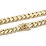 24K Gold Cuban Link Chain Necklace for Men Women Real 14MM 14K Karat Diamond Cut Heavy w Solid Thick Plated Clasp US Made