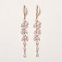 SWEETV Long Marquise Wedding Birdal Earrings for Brides, Bridesmaid, Crystal Chandelier Dangle Earrings for Women Prom