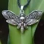 SanLan Death Head Moth Pendant Necklace Wicca Jewelry Goth Moth and The Moon SanLan Death Head Moth Pendant Necklace Wicca Jewelry Goth Moth and The Moon