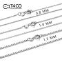 T400 925 Sterling Silver 1.5mm 1mm Italian Box Chain Necklace Unisex Gift for Women Men Boys 16 18 20 22 24 26 30 inches