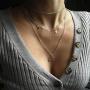 Gemily Boho Layered Necklace Moon Pendant Necklaces Chain Star Jewelry for Women and Girls