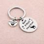 FUSTMW Dog Owner Gifts Best Dachshund Mom Ever Keychain Dog Lover Gifts Paw Print Jewelry Pet Owner Rescue Gift