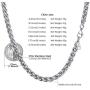PROSTEEL Stainless Steel Chain Necklace for Men Women, Wheat Chain/Rope Chain/Box Chain, Black/Silver/Gold Tone, W:3mm/6mm, L: 18/20/22/24/26/28/30 inch, Come Gift Box