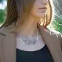 Paz Creations .925 Sterling Silver Floral Necklace, Made in Israel Paz Creations .925 Sterling Silver Floral Necklace, Made in Israel