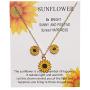 liwen Women Sunflower Necklace Sunflower Earrings .Friendship Jewelry for Sister Best Friend Mom Daughter Granddaughter Women and Girls Birthday Gift