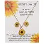 liwen Women Sunflower Necklace Sunflower Earrings .Friendship Jewelry for Sister Best Friend Mom Daughter Granddaughter Women and Girls Birthday Gift