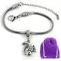 Dave The Bunny Squirrel Bracelet | Stainless Steel Snake Chain Bracelet Dave The Bunny Squirrel Bracelet | Stainless Steel Snake Chain Bracelet
