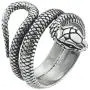 316L Stainless Steel Jewelry Serpent Shape Punk Style Solid Unisex Snake Ring 316L Stainless Steel Jewelry Serpent Shape Punk Style Solid Unisex Snake Ring