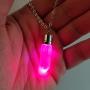 LED Light up Crystal Pendant Necklace - Glow crystal jewelry Necklace (multicolor)