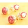 Touchstone Indian Bollywood traditional handcrafted Bridal Wedding Designer crystal Jewelry colorful long earrings Jhumki in Antique Gold And Silver Tone For Women.