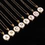 MissNity 18K Gold Plated Initial Letter Necklace in Stainless Steel for Women, Dainty 26 Alphabet A to Z Pendant Necklaces for Teen Girls Gifts, 18'' + 1.2'' Extender