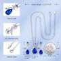 CDE Jewelry Sets for Women Rose Gold Jewelry Embellished with Crystal from Austria Mothers Day Jewelry Gifts Necklace and Earrings Set for Mom Wife