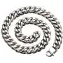 Hip Hop Mens Choker Stainless Steel Miami Chain Curb Cuban Link Rapper Necklace Jewelry with Tail Hip Hop Mens Choker Stainless Steel Miami Chain Curb Cuban Link Rapper Necklace Jewelry with Tail