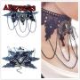 Halloween Costumes Jewelry for Women - Black Lace Choker Necklace Gothic Jewelry Accessories, Vampire Choker Necklace Costume for Teen Girls AE3753-23