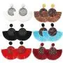COMMINY 6-9 Pairs Colorful Statement Tassel Earrings Handmade Bohemian Hanging Fringe Dangle Earrings for Women Girls COMMINY 6-9 Pairs Colorful Statement Tassel Earrings Handmade Bohemian Hanging Fringe Dangle Earrings for Women Girls