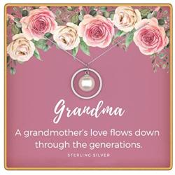 KEDRIAN Grandma Necklace, 925 Sterling Silver, Grandma Gifts, Gifts for Grandma, Grandma Birthday Gifts, Grandmother Gift, Birthday Gifts For Grandma