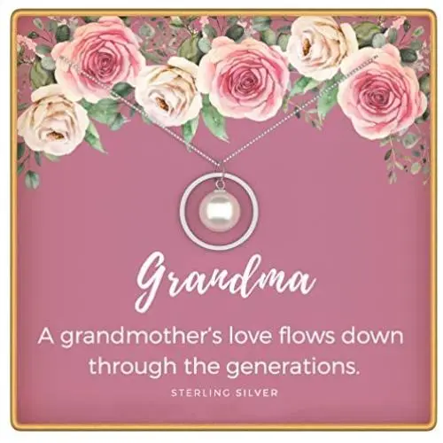 KEDRIAN Grandma Necklace, 925 Sterling Silver, Grandma Gifts, Gifts for Grandma, Grandma Birthday Gifts, Grandmother Gift, Birthday Gifts For Grandma KEDRIAN Grandma Necklace, 925 Sterling Silver, Grandma Gifts, Gifts for Grandma, Grandma Birthday Gifts, Grandmother Gift, Birthday Gifts For Grandma