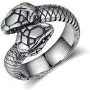 YBMYCM Snake Rings for Men Women Animal Personality Stainless Steel Ring Vintage Gothic Jewelry Punk Titanium Steel Retro Silver Gold Rings YBMYCM Snake Rings for Men Women Animal Personality Stainless Steel Ring Vintage Gothic Jewelry Punk Titanium Steel Retro Silver Gold Rings