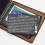 Gzrlyf Barbers Prayer Wallet Card Metal Wallet Insert Inspirational Gifts for Hairdresser Hairstylist