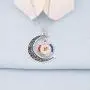 BEKECH Order of The Eastern Star Inspired Gift OES Charm Crescent Moon Pendant Necklace OES Sorority Jewelry Gift for Sorority Graduates Campus Girls Women BEKECH Order of The Eastern Star Inspired Gift OES Charm Crescent Moon Pendant Necklace OES Sorority Jewelry Gift for Sorority Graduates Campus Girls Women