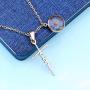 Faith Cross Mustard Seed Necklace Religious Jewelry Inspirational Christian Gift