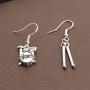 CENWA Music Festival Drums Dangle Earrings Drummer Gift Drummer Jewelry Drum Kit and Drumstick Charm Earrings Gifts Drum Player Band Gifts