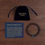 Believe London Hematite Magnetic Therapy Bracelet with Jewelry Bag & Meaning Card | Strong Elastic | Precious Natural Stones Healing