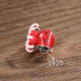 AIEGNOS 925 Sterling Silver Jewelry Red Octopus Charms Beads Gifts for Women Girls Fit European Charms Bracelet