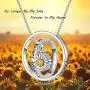 Cremation Jewelry 925 Sterling Silver Sunflower/Rose/Paw Urn Necklace for Ashes Memorial Keepsake Gifts for Women