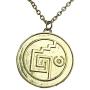 Graceful Goods Caribbean Pirates Treasure Aztec Skull Coin Medallion Necklace
